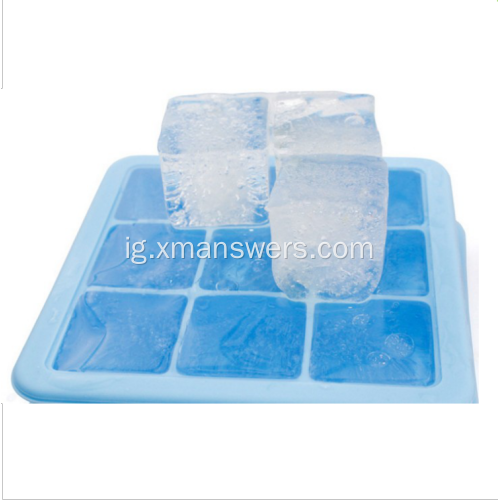 Omenala silicone ice cube ebu nwere mkpuchi